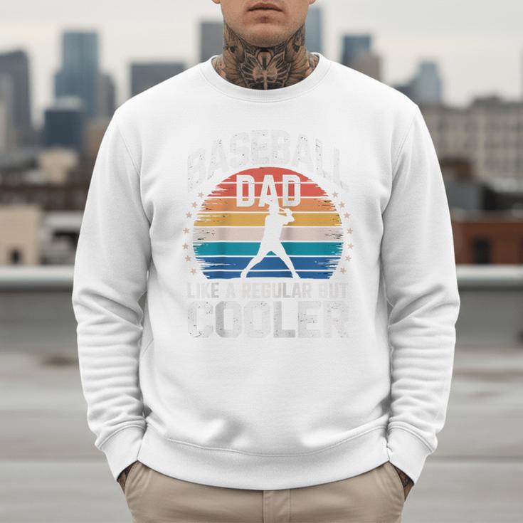 Baseball Dad Like a Regular Dad But Cooler Raglan Baseball Tee Men Sweatshirt