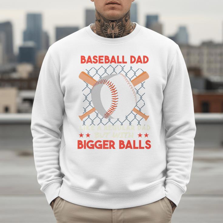 Baseball Dad Like a Regular Dad But With Bigger Balls Premium Men Sweatshirt Baseball Dad Like a Regular Dad But With Bigger Balls Premium Men Sweatshirt
