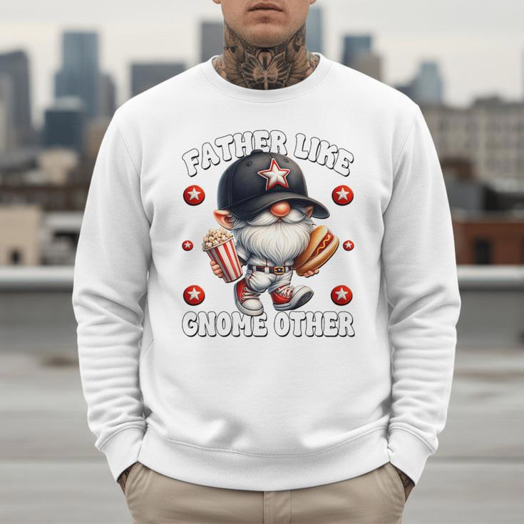 Baseball Dad Saying Hot Dog Gnome Pun For Fathers Day Premium Tri-Blend Men Sweatshirt Baseball Dad Saying Hot Dog Gnome Pun For Fathers Day Premium Tri-Blend Men Sweatshirt