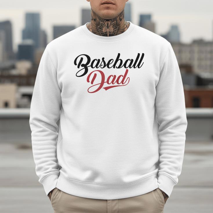 Baseball Dad Script Raglan Baseball Tee Men Sweatshirt