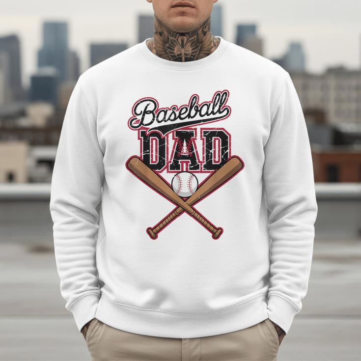 Baseball Dad Vintage Father's Day Family Humor Sport Lovers Men Sweatshirt