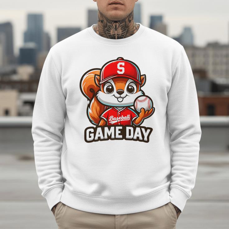 Game Day Baseball Dad Baseball Mam Father's Day Premium Men Sweatshirt