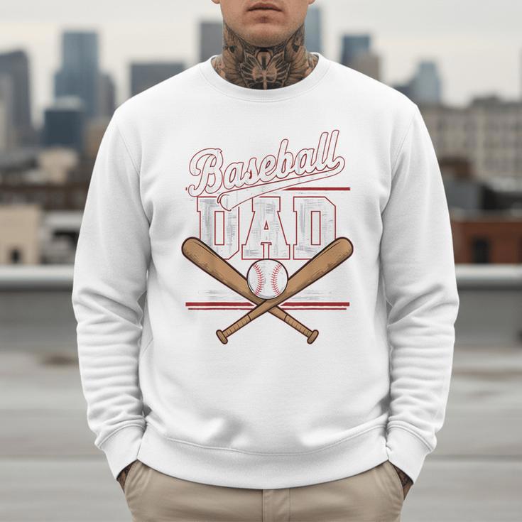 Game Day Baseball Dad Vintage Daddy Father's Day Boys Kids Men Sweatshirt Game Day Baseball Dad Vintage Daddy Father's Day Boys Kids Men Sweatshirt