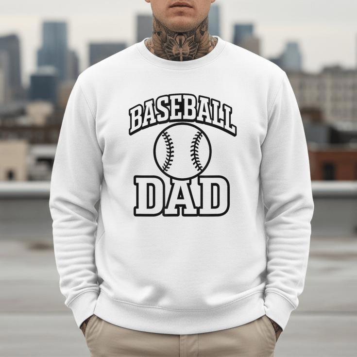 Minimalist Baseball Dad Men Sweatshirt Minimalist Baseball Dad Men Sweatshirt