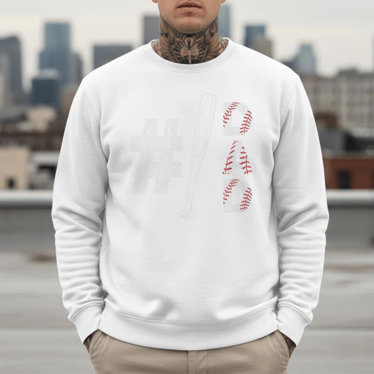 Number One Baseball Dad Fathers Day Baseball Player Dad Premium Men Sweatshirt Number One Baseball Dad Fathers Day Baseball Player Dad Premium Men Sweatshirt