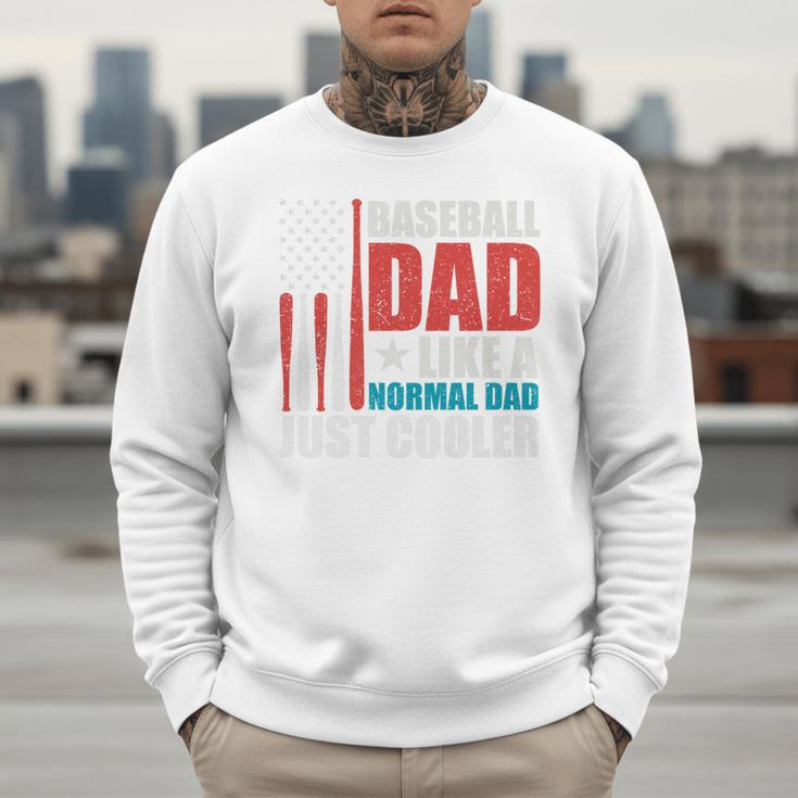 Patriotic Baseball Dad Father's Day American Flag Premium Men Sweatshirt Patriotic Baseball Dad Father's Day American Flag Premium Men Sweatshirt