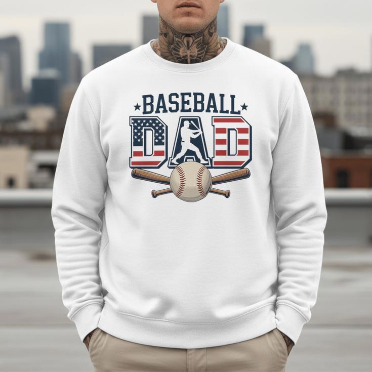 Patriotic Baseball Dad USA Flag American 4th Of July Premium Men Sweatshirt Patriotic Baseball Dad USA Flag American 4th Of July Premium Men Sweatshirt