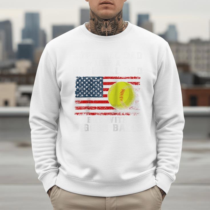 Patriotic Softball Dad Like A Baseball Dad Raglan Baseball Tee Men Sweatshirt Patriotic Softball Dad Like A Baseball Dad Raglan Baseball Tee Men Sweatshirt