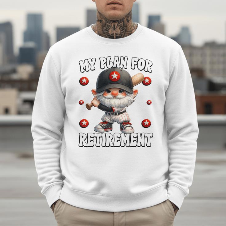 Retired Baseball Dad Coach Gnome For Baseball Retirement Premium Tri-Blend Men Sweatshirt