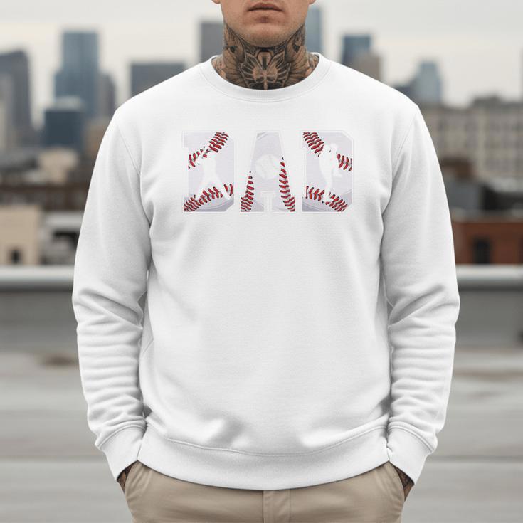 Retro Baseball Dad Daddy Father Happy Fathers Day Men Guys Premium Men Sweatshirt Retro Baseball Dad Daddy Father Happy Fathers Day Men Guys Premium Men Sweatshirt