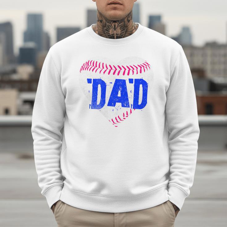 Softball Dad Baseball Dad Tee Ball Dad Premium Men Sweatshirt