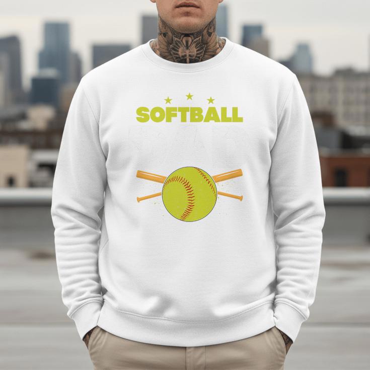 Softball Dad Just Like A Baseball Dad Player Premium Men Sweatshirt Softball Dad Just Like A Baseball Dad Player Premium Men Sweatshirt
