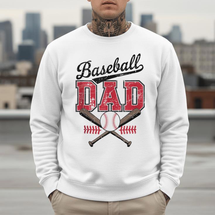 Vintage Baseball Dad Daddy Father's Day Baseball Players Men Sweatshirt Vintage Baseball Dad Daddy Father's Day Baseball Players Men Sweatshirt