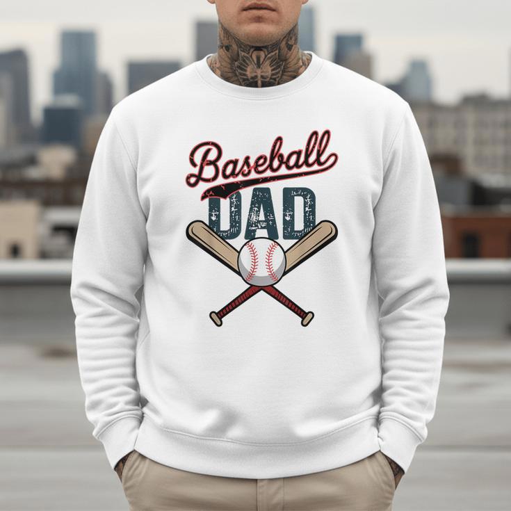 Vintage Baseball Dad Happy Fathers Day Players Toddler Kids Men Sweatshirt Vintage Baseball Dad Happy Fathers Day Players Toddler Kids Men Sweatshirt