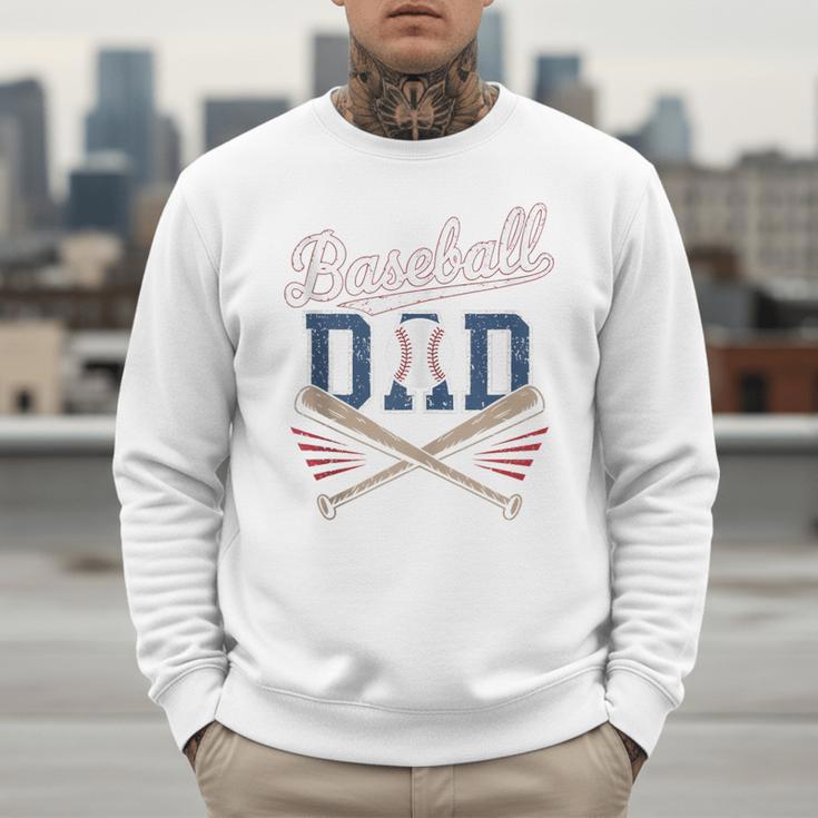 Vintage Baseball Dad Humor Father's Day Sport Lovers Men Sweatshirt