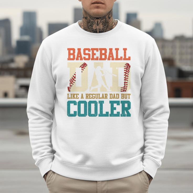 Vintage Baseball Dad Like a Regular Dad But Cooler Men Premium Men Sweatshirt