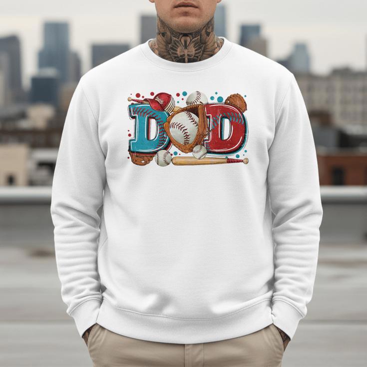 Women's Baseball Dad Father's Day Softball Baseball Player Coach Men Men Sweatshirt Women's Baseball Dad Father's Day Softball Baseball Player Coach Men Men Sweatshirt
