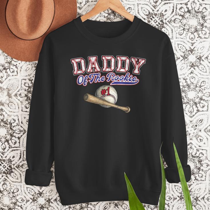 1st One Birthday Baseball Dad Daddy Of The Rookie Vintage Men Sweatshirt 1st One Birthday Baseball Dad Daddy Of The Rookie Vintage Men Sweatshirt