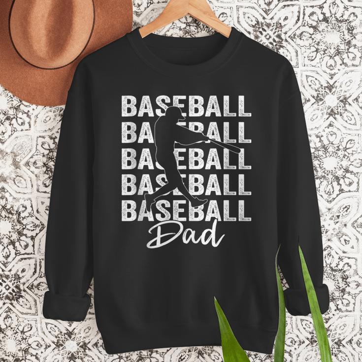 Baseball Dad Baseball Bat Sports Father's Day Men Men Sweatshirt Baseball Dad Baseball Bat Sports Father's Day Men Men Sweatshirt