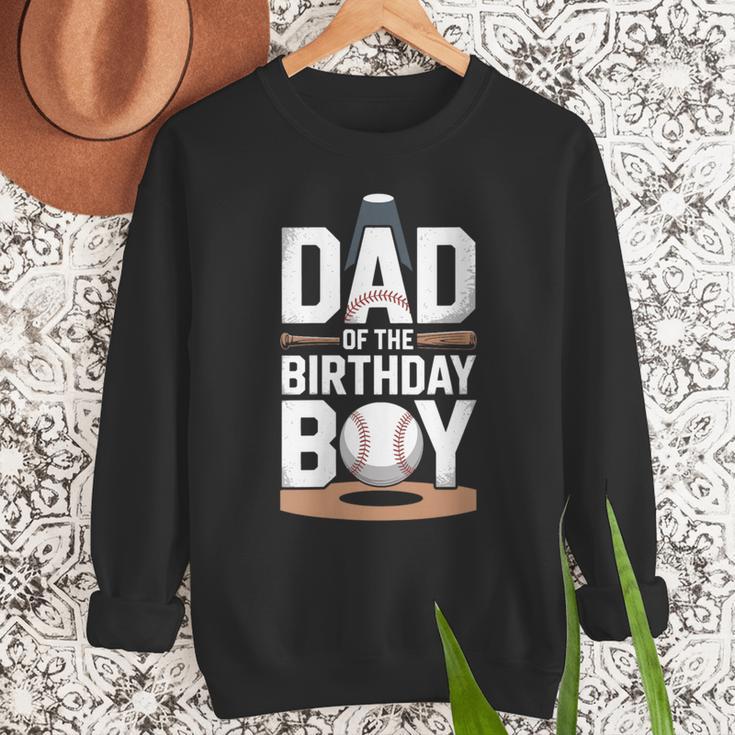 Baseball Dad Of The Birthday Boy Sports Theme Men Sweatshirt Baseball Dad Of The Birthday Boy Sports Theme Men Sweatshirt