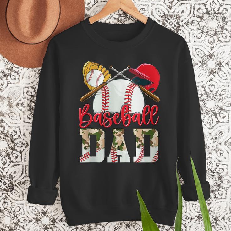 Baseball Dad Camo Husband Fathers Day Player Coach Dad Son Men Sweatshirt Baseball Dad Camo Husband Fathers Day Player Coach Dad Son Men Sweatshirt