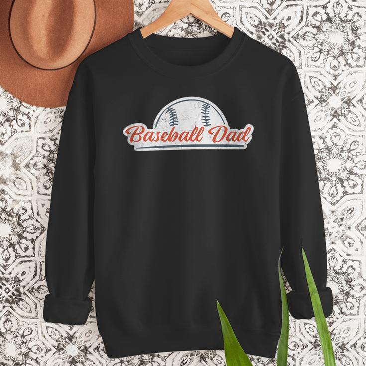 Baseball Dad Cool Simple Vintage Look Sports Graphic Men Sweatshirt Baseball Dad Cool Simple Vintage Look Sports Graphic Men Sweatshirt