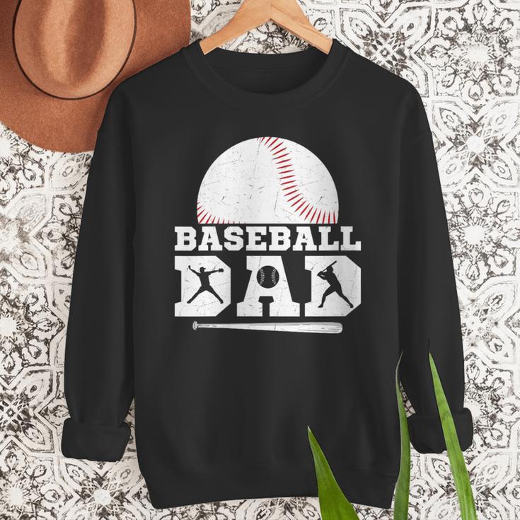 Baseball Dad Father Sport Fan Men Sweatshirt Baseball Dad Father Sport Fan Men Sweatshirt