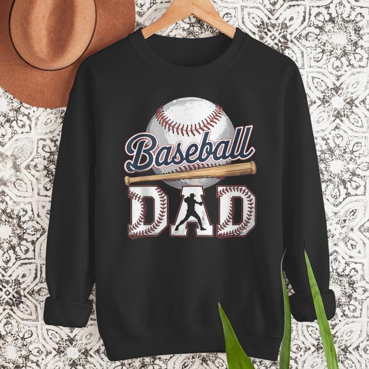 Baseball Dad Father's Day Sports Baseball Lover Men Sweatshirt Baseball Dad Father's Day Sports Baseball Lover Men Sweatshirt