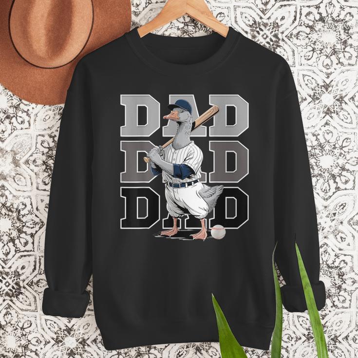 Baseball Dad Goose Sports Lover Father's Day Tee Men Sweatshirt Baseball Dad Goose Sports Lover Father's Day Tee Men Sweatshirt