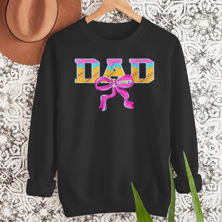 Baseball Dad Ice Cream Drip Game Day Family Matching Men Sweatshirt Baseball Dad Ice Cream Drip Game Day Family Matching Men Sweatshirt