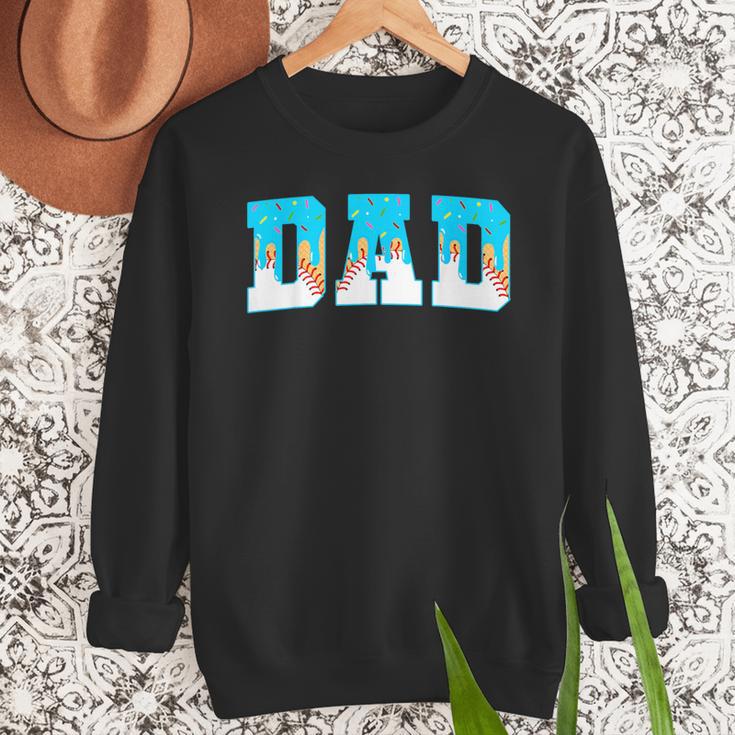 Baseball Dad Ice Cream Drip Happy Fathers Day Men Sweatshirt Baseball Dad Ice Cream Drip Happy Fathers Day Men Sweatshirt