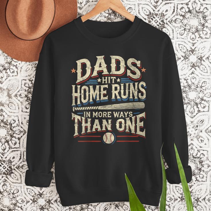Baseball Dad Men Dads Hit Home Runs In More Ways Than One Men Sweatshirt