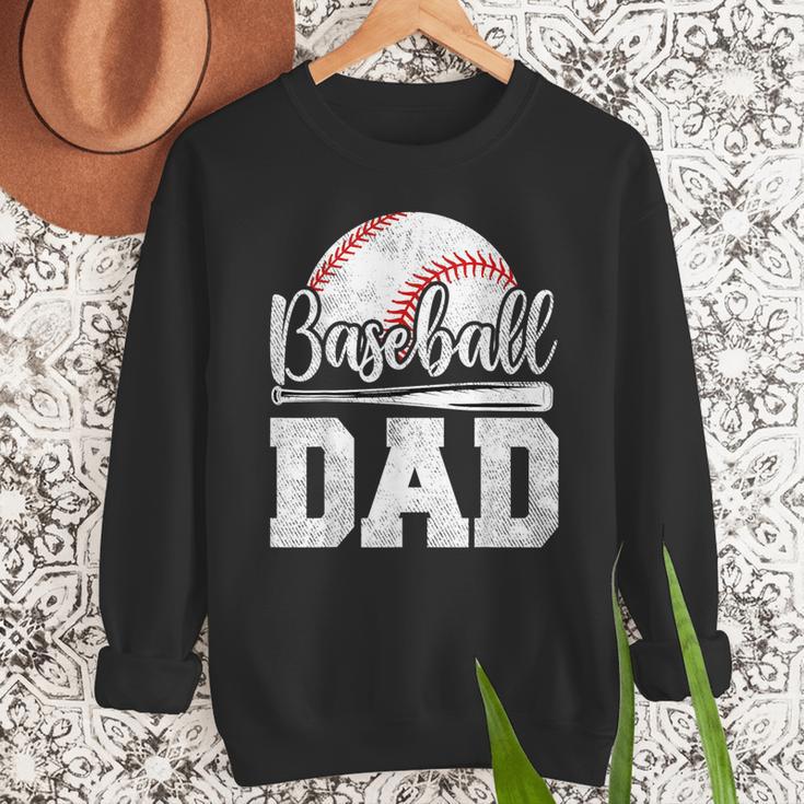 Baseball Dad Baseball Player Game Day Father's Day Men Sweatshirt Baseball Dad Baseball Player Game Day Father's Day Men Sweatshirt