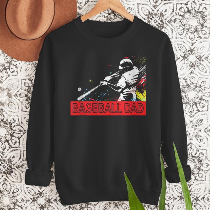 Baseball Dad Baseball Pop Art Baseball Sport Team Men Sweatshirt