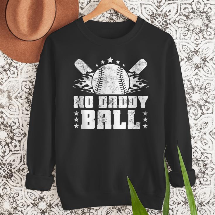 Baseball Dad Softball Game Fathersday Baseball Daddy Men Sweatshirt