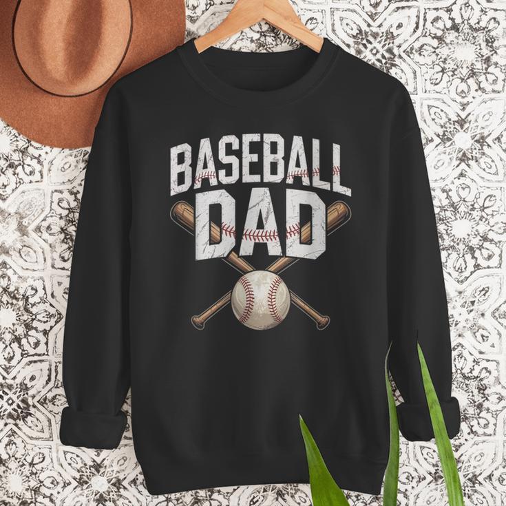 Baseball Dad Sport Father Outfit For Proud Papa Men Sweatshirt