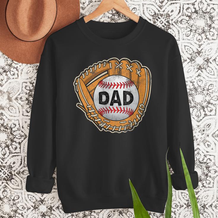 Baseball Glove Father's Day Baseball Dad Men Sweatshirt
