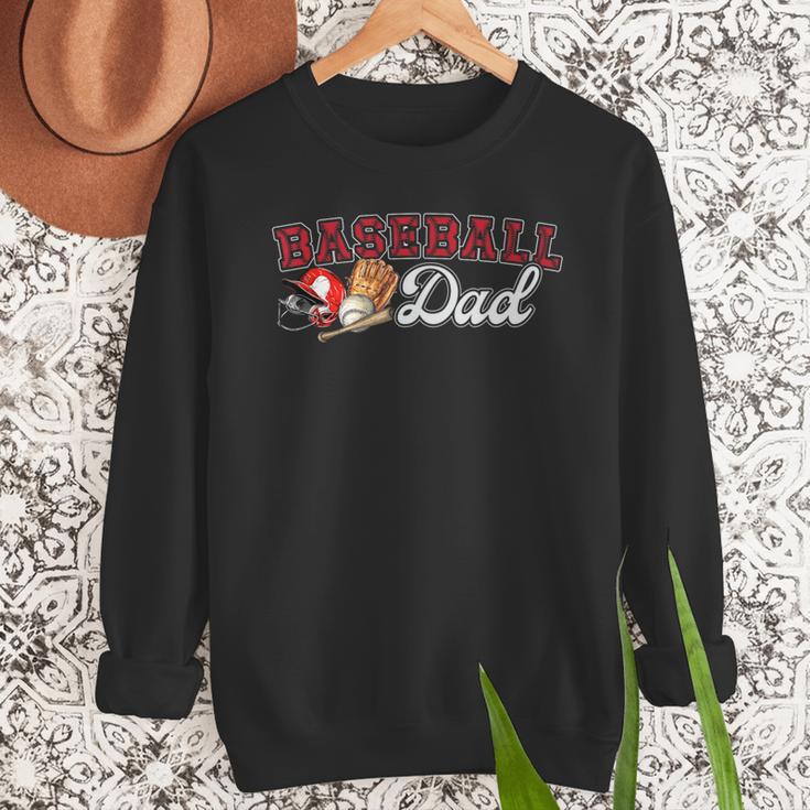 Cheer Baseball Dad My Favorite Cheerleader Calls Me Dad Red Men Sweatshirt