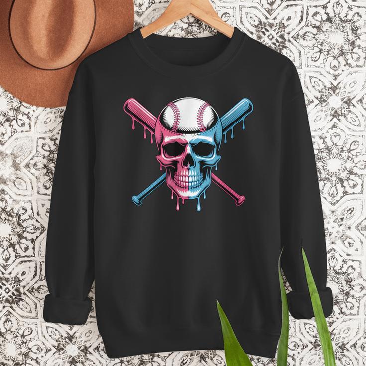 Cool Baseball Ice Cream Dripping Baseball Dad Baseball Lover Men Sweatshirt Cool Baseball Ice Cream Dripping Baseball Dad Baseball Lover Men Sweatshirt