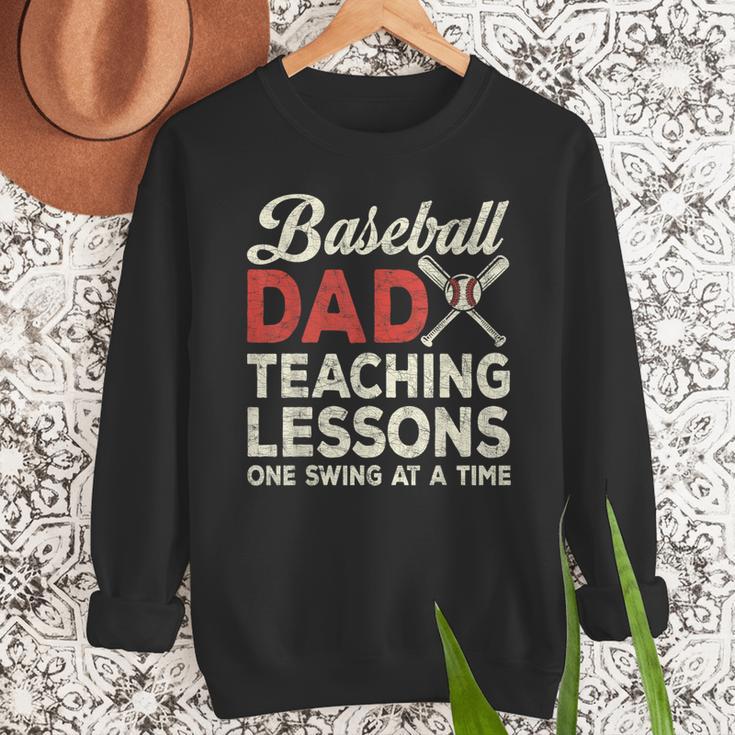 Dad Baseball Dad Teaching Lessons One Swing At A Time Men Sweatshirt Dad Baseball Dad Teaching Lessons One Swing At A Time Men Sweatshirt