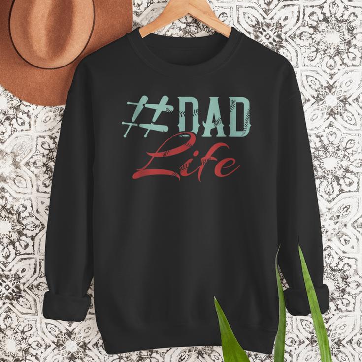 Dad Life Softball Baseball Daddy Sports Father’s Day Men Sweatshirt