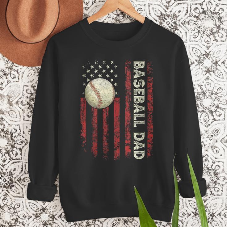 Fathers Day Baseball Dad USA Flag For Dad Men Baseball Men Sweatshirt Fathers Day Baseball Dad USA Flag For Dad Men Baseball Men Sweatshirt