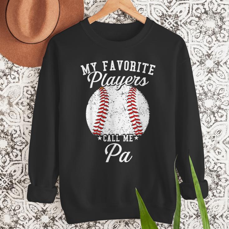 My Favorite Baseball Player Calls Me Pa Baseball Dads Men Sweatshirt My Favorite Baseball Player Calls Me Pa Baseball Dads Men Sweatshirt