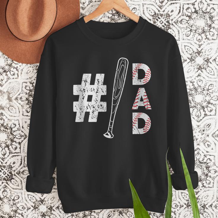 Number One Baseball Dad Fathers Day Baseball Player Dad Men Sweatshirt Number One Baseball Dad Fathers Day Baseball Player Dad Men Sweatshirt
