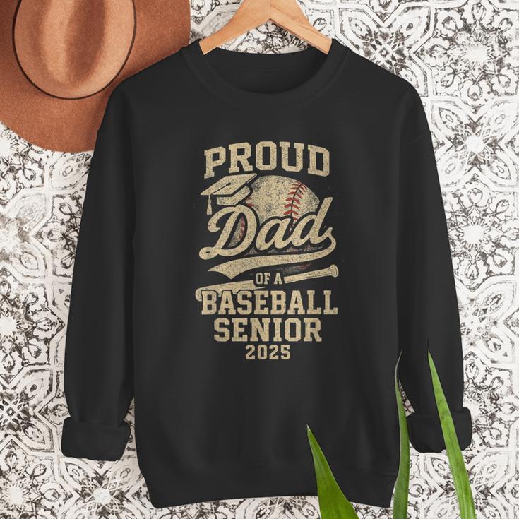 Proud Dad Of A Baseball 2025 Senior Vintage Baseball Dad Men Sweatshirt