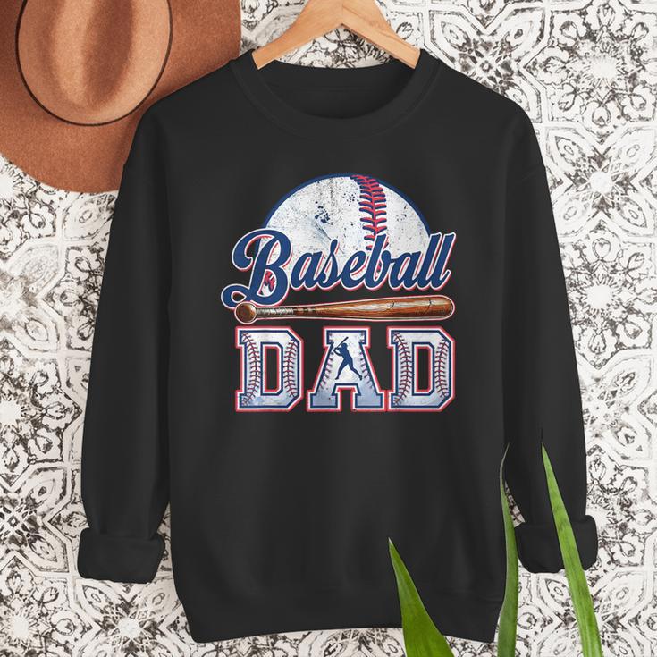 Retro Baseball Dad Happy Fathers Day For Men Sports Lovers Men Sweatshirt Retro Baseball Dad Happy Fathers Day For Men Sports Lovers Men Sweatshirt