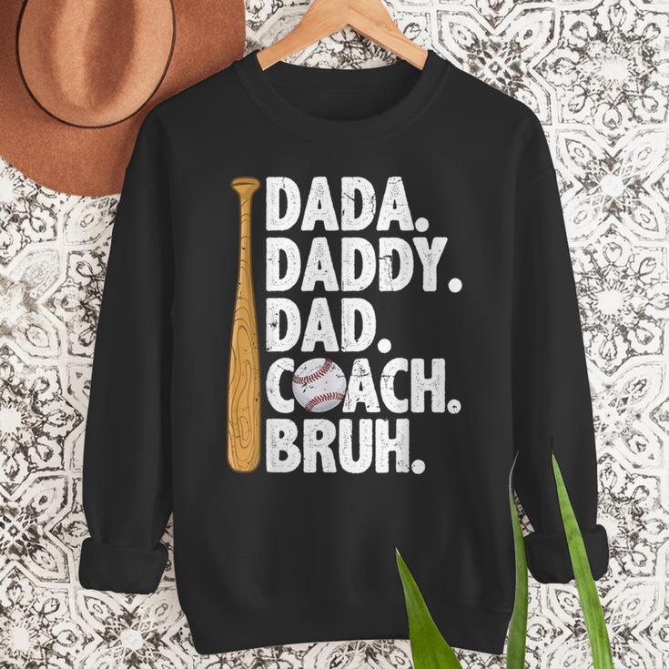 Retro Dada Daddy Dad Coach Bruh Baseball Dad Fathers Day Men Men Sweatshirt Retro Dada Daddy Dad Coach Bruh Baseball Dad Fathers Day Men Men Sweatshirt