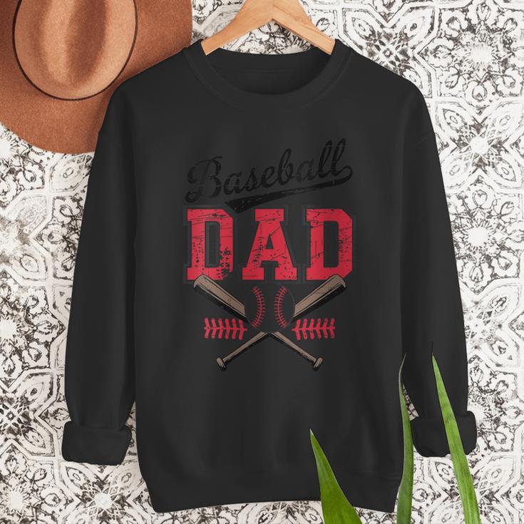 Vintage Baseball Dad Father's Day Game Day Toddlers Men Sweatshirt Vintage Baseball Dad Father's Day Game Day Toddlers Men Sweatshirt