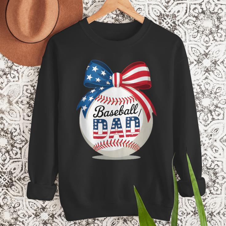 Vintage Baseball Dad Patriotic USA Flag 4th Of July Fathers Men Sweatshirt Vintage Baseball Dad Patriotic USA Flag 4th Of July Fathers Men Sweatshirt