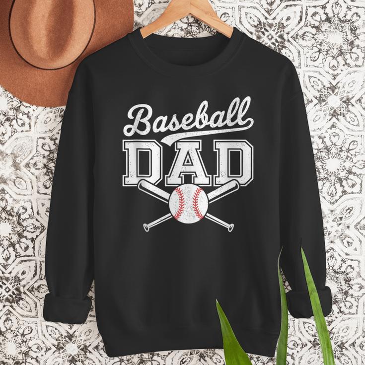 Vintage Baseball Dad Sport Lovers Batter Player Fathers Art Men Sweatshirt Vintage Baseball Dad Sport Lovers Batter Player Fathers Art Men Sweatshirt